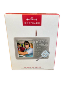 Hallmark 2023 Keepsake License to Cruise Metal Photo Frame Ornament New with Box
