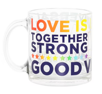 Universal Studios Love Is Universal Glass Mug New With Tag