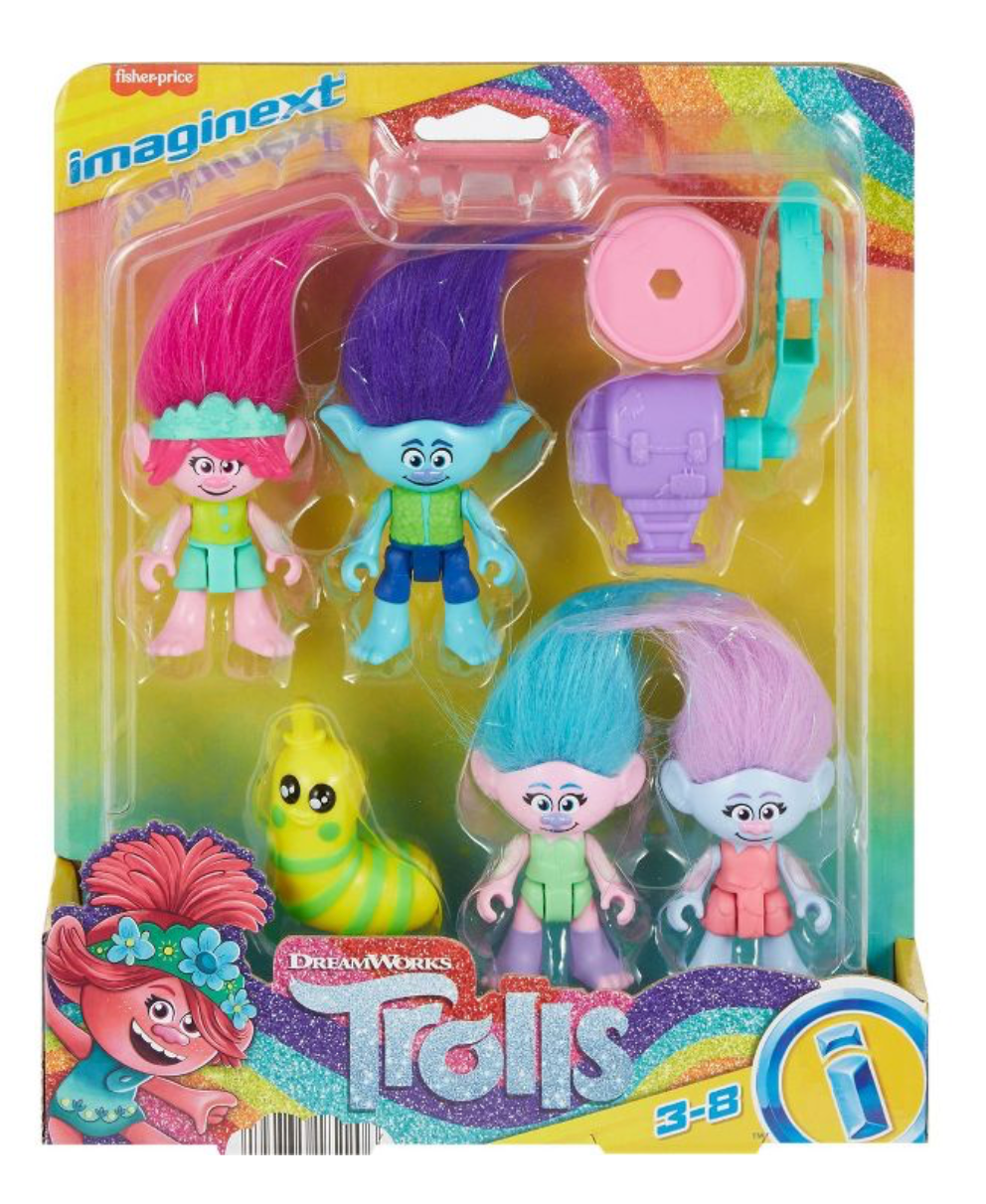 Imaginext DreamWorks Trolls Figure Multipack Playset 7pc Toy New With Box