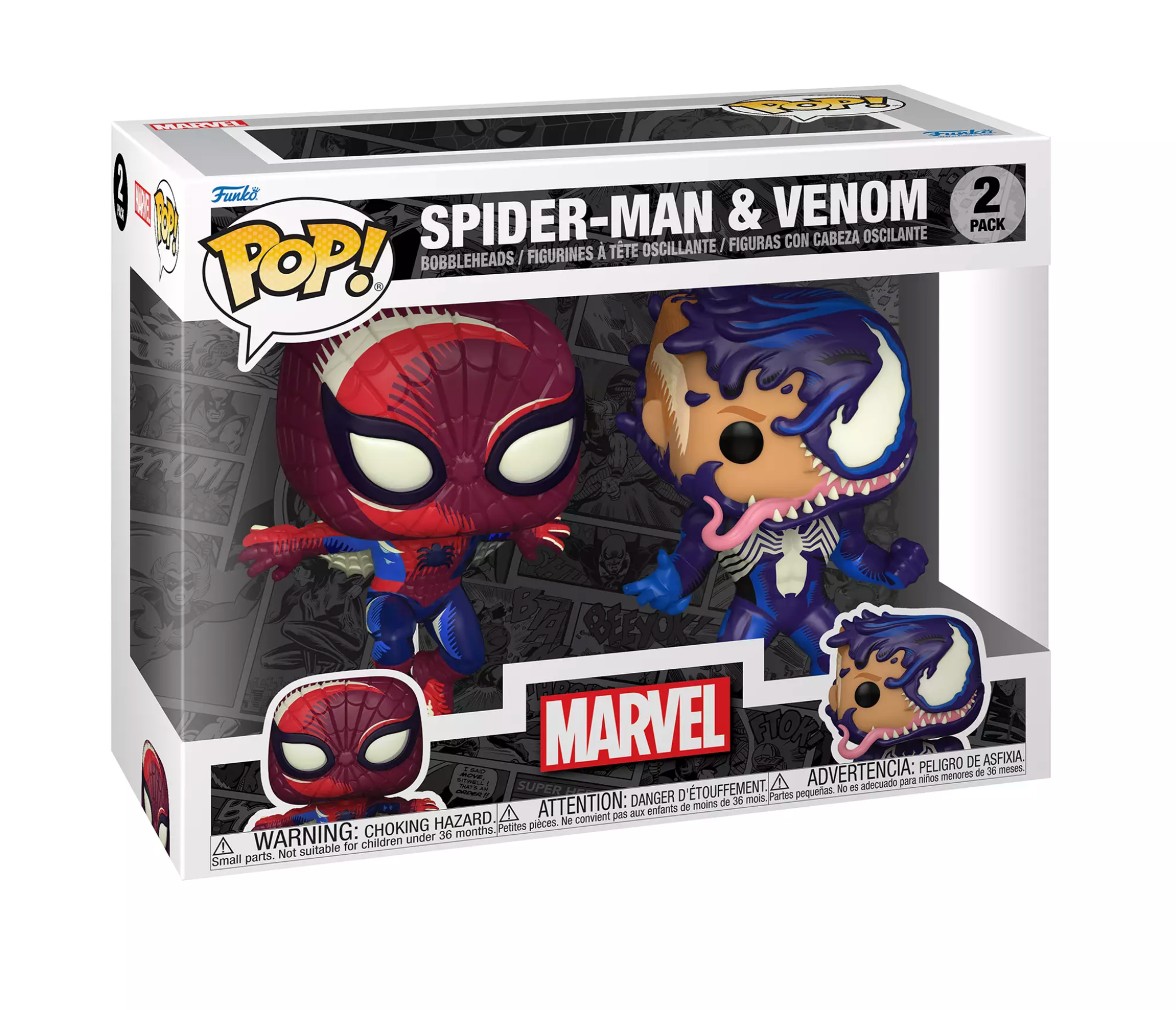 Disney D23 Funko Pop! Exclusive Marvel Spider-man & Venom 2 pack