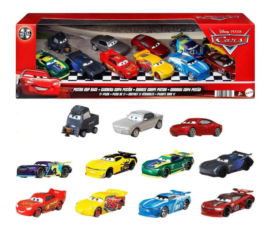 Disney Pixar Cars Cars 3 Piston Cup Race Diecast Car 11-Pack Toy