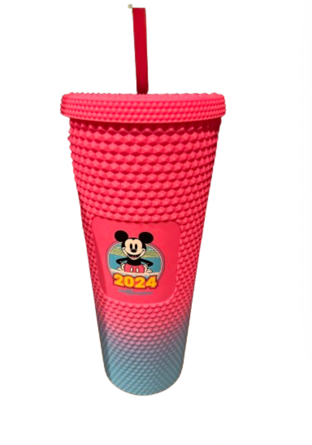 Walt Disney World Geometric Starbucks® Tumbler with Straw – Red