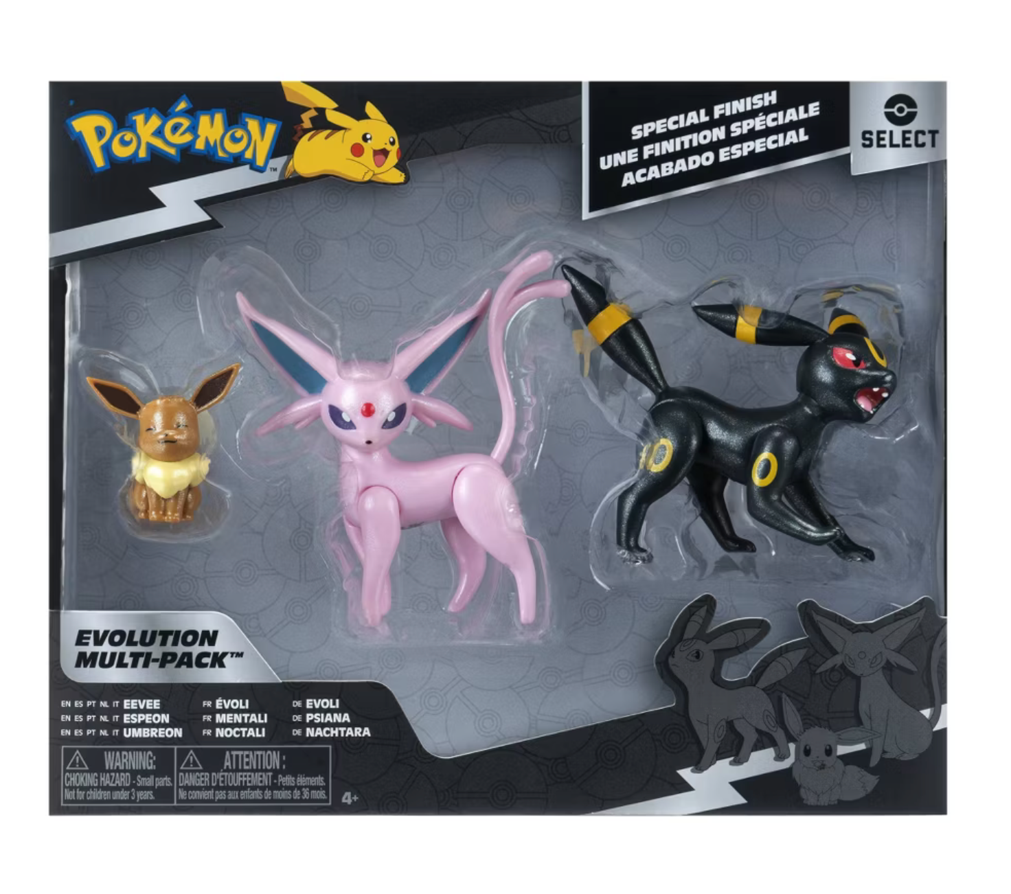 Pokémon Eevee 2 Umbreon Espeon Select Evolution Action Figure Toy