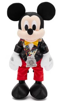 Disney Parks Mickey Mouse 25th Anniversary Trading Pin Plush New With Tag