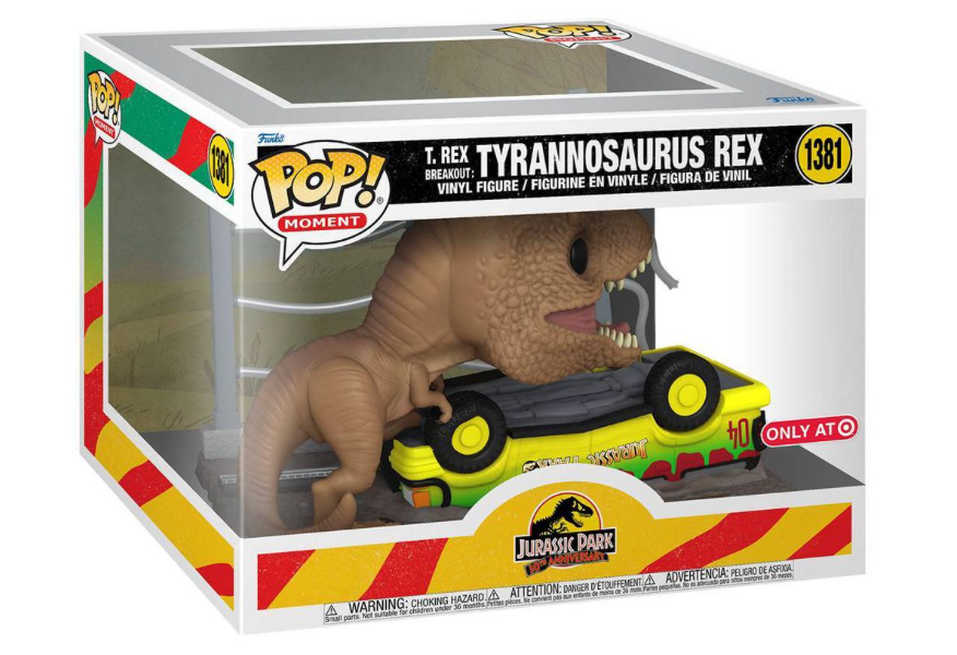 Funko POP! Moments: Jurassic Park - Tyrannosaurus Rex Exclusive New Wi – I  Love Characters