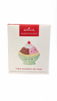 Hallmark 2025 Keepsake Mini Two Scoops of Fun Christmas Ornament New with Box