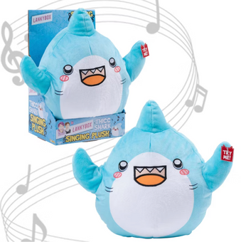 LankyBox Thicc Shark 11" Plush with Sound Toy New With Box