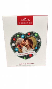 Hallmark 2024 Keepsake Our 1st Christmas 2024 Photo Frame Ornament New with Box