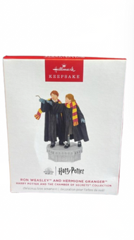 Hallmark Keepsake 2025 Harry Potter Ron Weasley and Hermione Granger Ornament