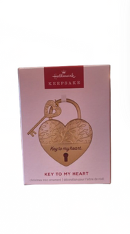 Hallmark 2025 Keepsake Key to My Heart Metal Christmas Ornament New with Box