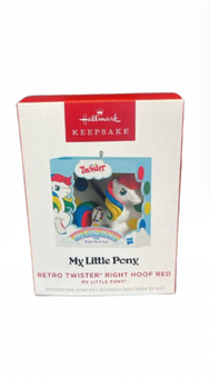 Hallmark Keepsake 2025 My Little Pony Retro Twister Right Hoof Red Ornament New