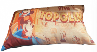 Disney Parks Epcot Italy Viva Topolino Mickey & Minnie Throw Pillow New with Tag