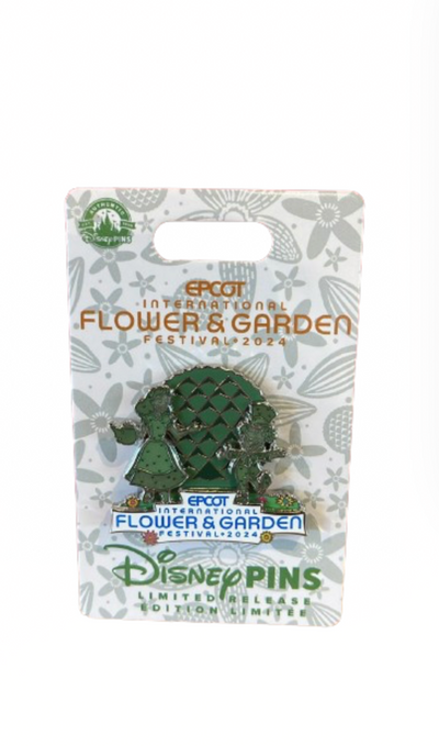 Disney Epcot Flower and Garden Festival 2024 Alice Mad Hatter Topiaries Pin New
