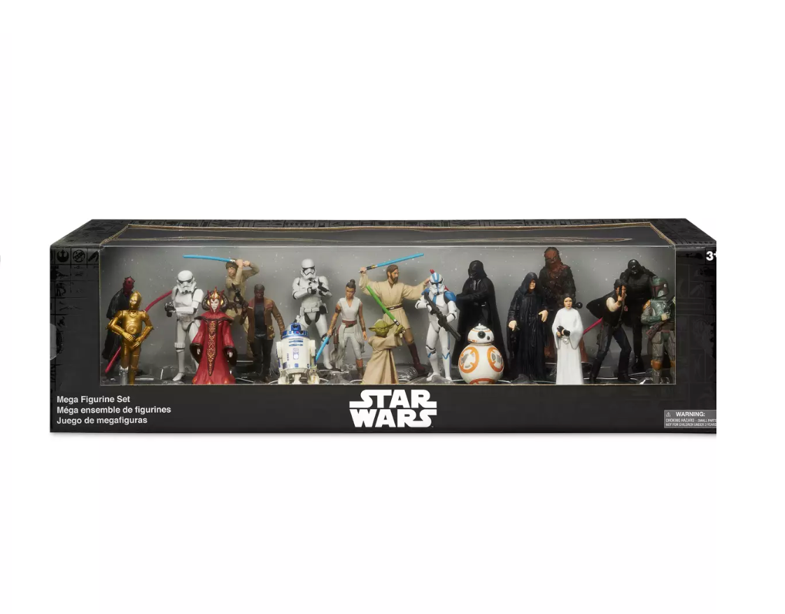 Disney Star Wars Mega Play Set Figurine Set of 20 Dark and Light