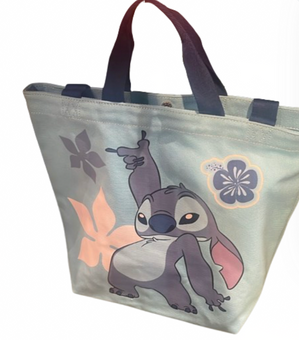 Disney Parks Beach Bag - Lilo And Stitch - Stitch And Flowers New With Tag