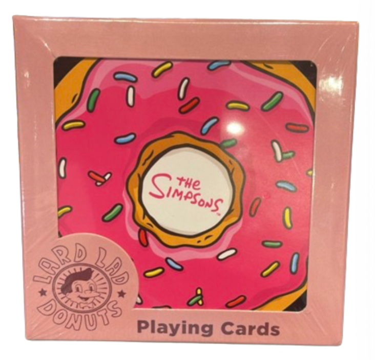 Universal Studios The Simpson Lard Lad Donuts Playing Cards New with Tag