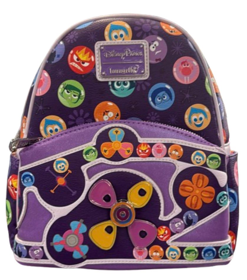 inside out 2 core memories mini-backpack Loungefly x Disney Pixar Mini Backpack But what really makes this backpack special are the two zipped pockets in the shape of Core Memories Lounegfly Inside Out 2 Core