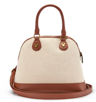 Disney Parks Mickey Mouse Canvas Satchel Bag New with Tag