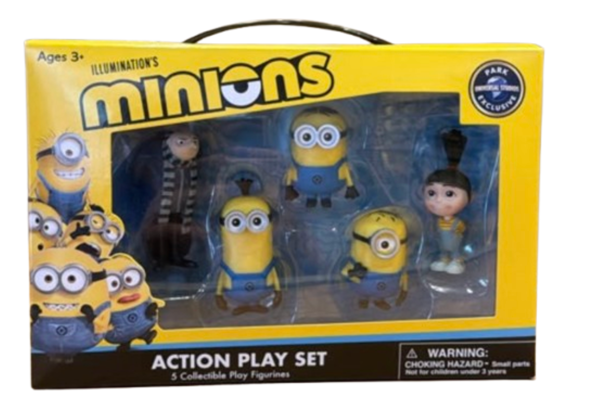 Minions セット Universal Studios Minions Despicable Me 5-Figure Action Play Set