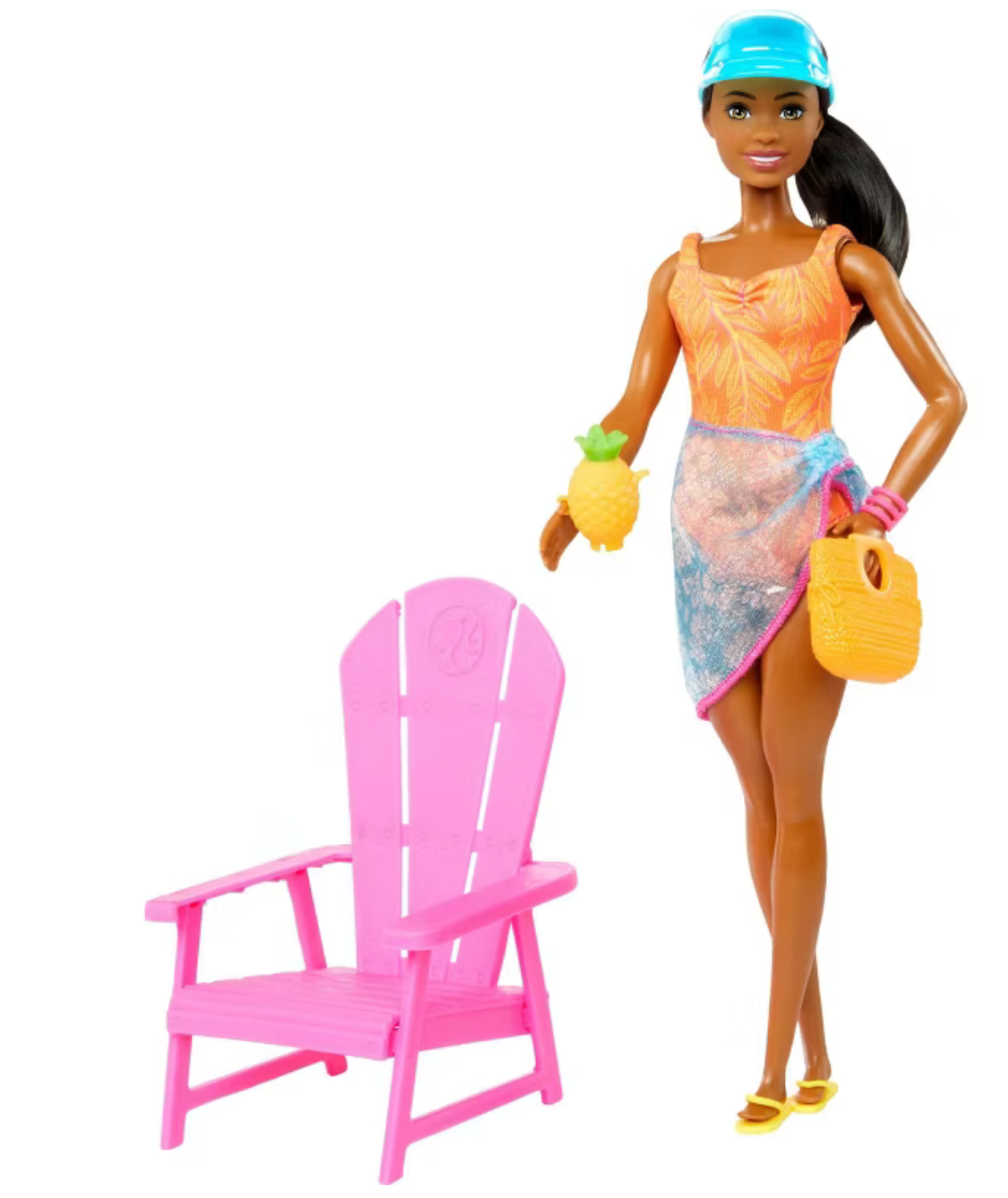 Barbie 12.7 Pink Passport Hawaii Brooklyn Doll Playset Toy New with B I Love Characters