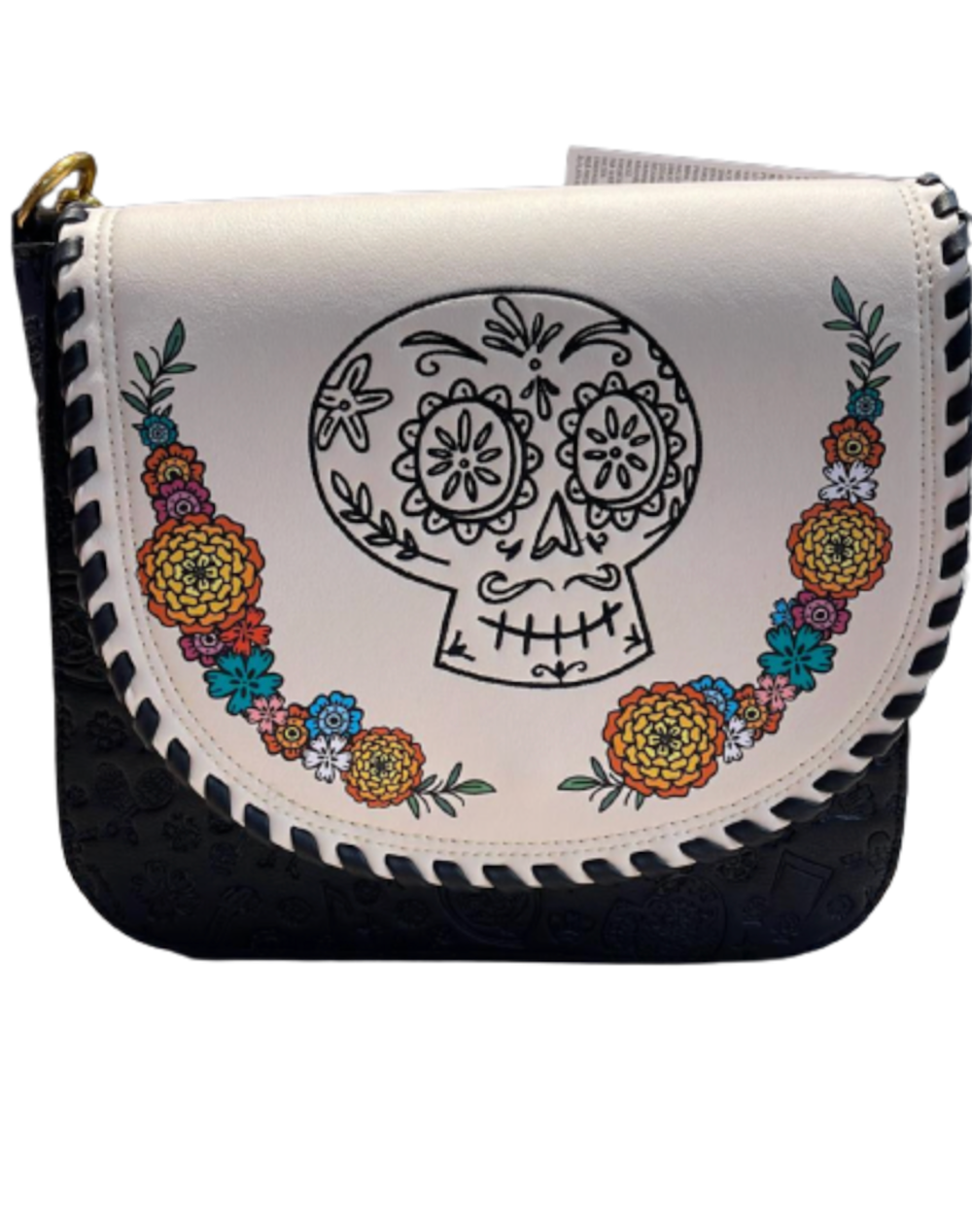 Disney Parks Pixar Coco Floral Skull Loungefly Crossbody New with