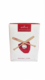 Hallmark 2025 Keepsake Baseball Star Christmas Ornament New with Box
