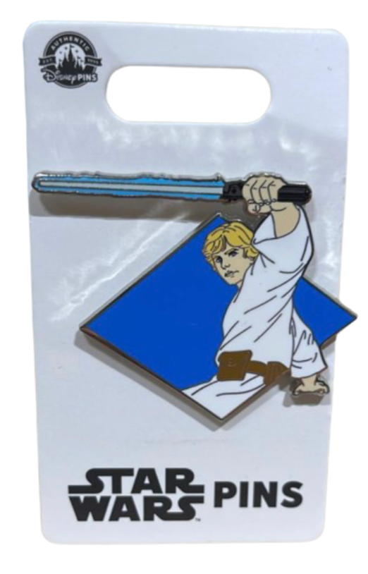 Disney Parks Star Wars Luke Skywalker Figure Pin New with Card
