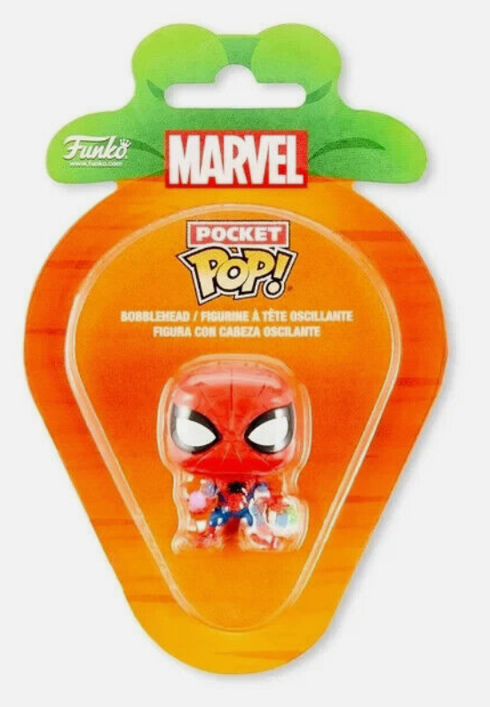 2024 Funko Marvel POCKET POP! SPIDER-MAN Mini Figure EASTER Basket New With Box