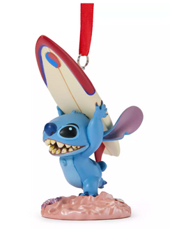 Disney Stitch with Surfboard Sketchbook Christmas Ornament Lilo and Stitch New