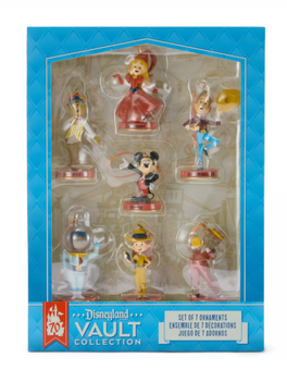 Disney Disneyland 70th Vault Collection Figural Ornament Set New With Box