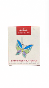 Hallmark 2025 Keepsake Mini Bitty Bright Butterfly Metal Christmas Ornament New