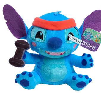 Disney Stitch That's So Stitch with Barbell Plush Toy New with Tag