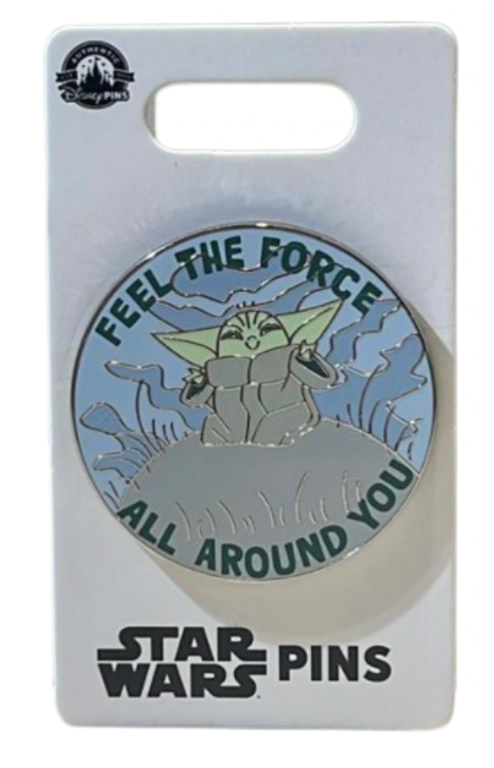 Disney Parks Star Wars Feel the Force All Around You Yoda Child Pin New w Card