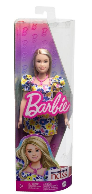 barbie fashionistas doll with down syndrome wearing floral dress Barbie Fashionistas Doll with Down Syndrome