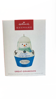 Hallmark 2025 Keepsake Great-Grandson Cupcake Christmas Ornament New with Box