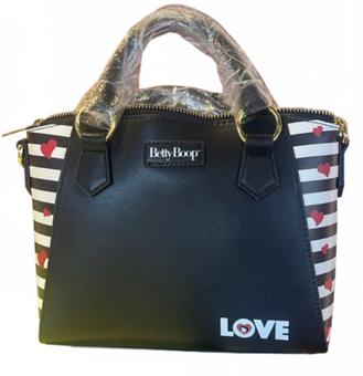 Universal Studios Betty Boop Love Black Satchel Bag New With Tag