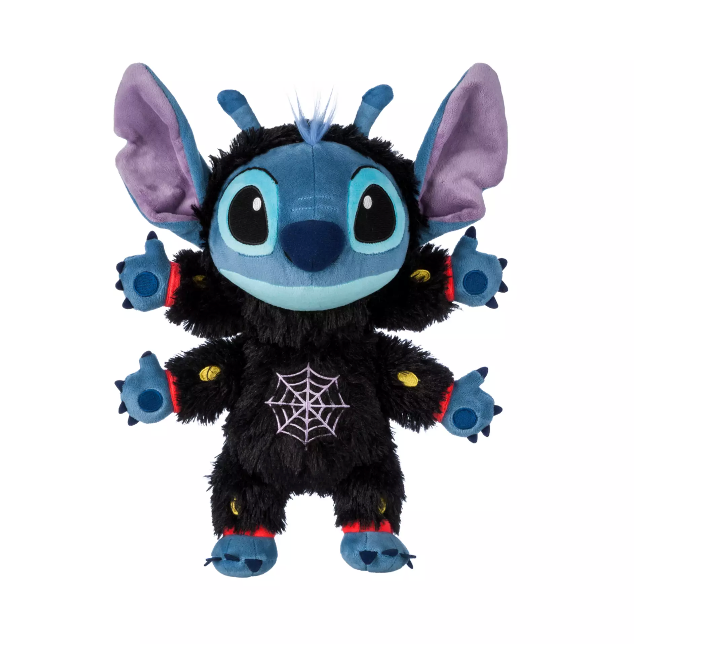 Disney Stitch Experiment 626 Black Spider Halloween Plush New with