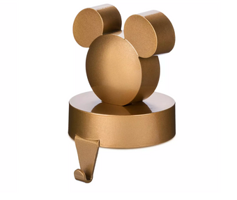 Disney Parks Mickey Icon Golden Holiday Stocking Holder New with Box