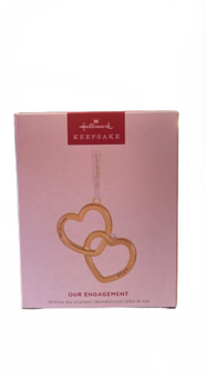Hallmark 2025 Keepsake Our Engagement Christmas Metal Ornament New with Box