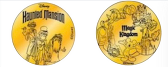 Disney Magic Island Breezeway Haunted Mansion Collectible Coin Medallion New