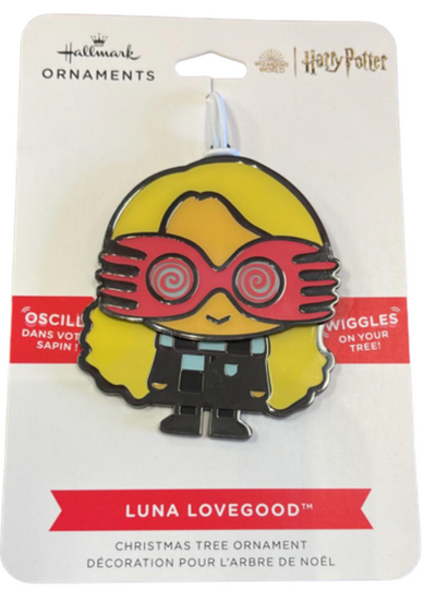 Hallmark Harry Potter Luna Lovegood Wiggles Metal Ornament New with Card