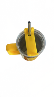 M&M's World Peanut Yellow 30oz Stainless Steel Tumbler with Straw New