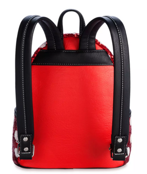 Disney Parks Minnie Mouse Sequin Polka Dot Loungefly Mini Backpack New With Tag