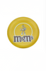M&M's World Yellow Silhouette Character Melamine Satin Finish Plate New