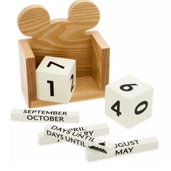 Disney Parks Mickey Mouse Icon Countdown Calendar New With Tag