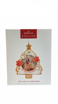 Hallmark 2025 Keepsake My Fur-st Christmas Photo Frame Ornament New with Box