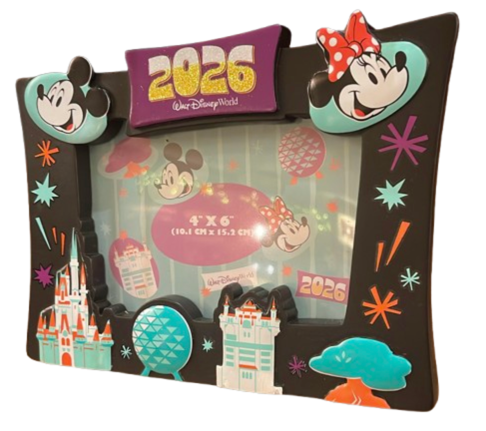 Disney Parks WDW 2026 Mickey & Minnie Mouse Picture Frame New With