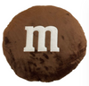 M&M's World Logo Lentil Brown Round Pillow Plush New With Tag