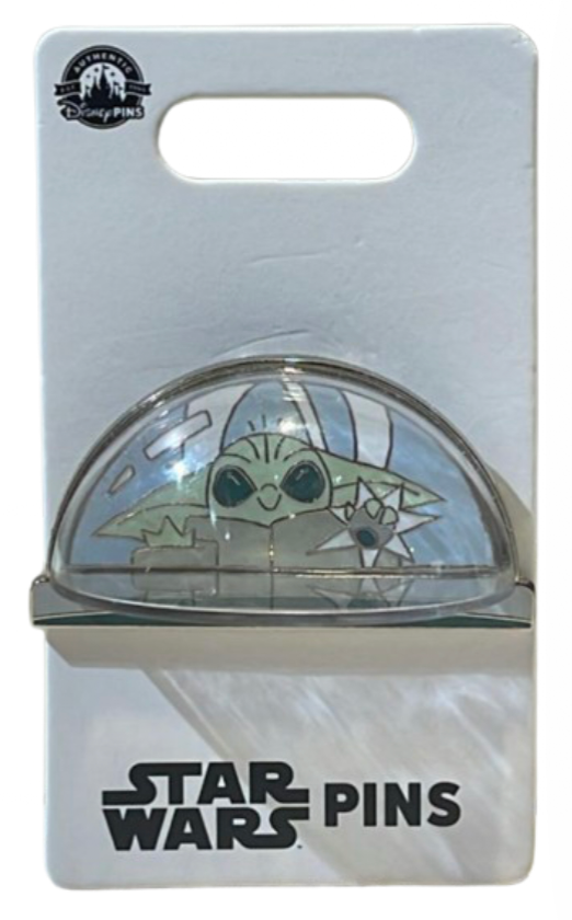 Disney Parks Star Wars Yoda Child Spaceship Pin New with Card