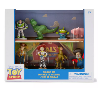 Disney Parks Pixar Toy Story Buzz Rex Woody Figurine Playset Toy New With Box